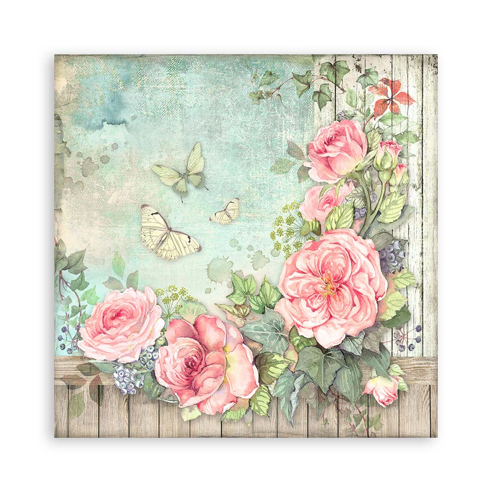 Bloc Scrapbooking 22 Hojas House of Roses Stamperia - Image 7