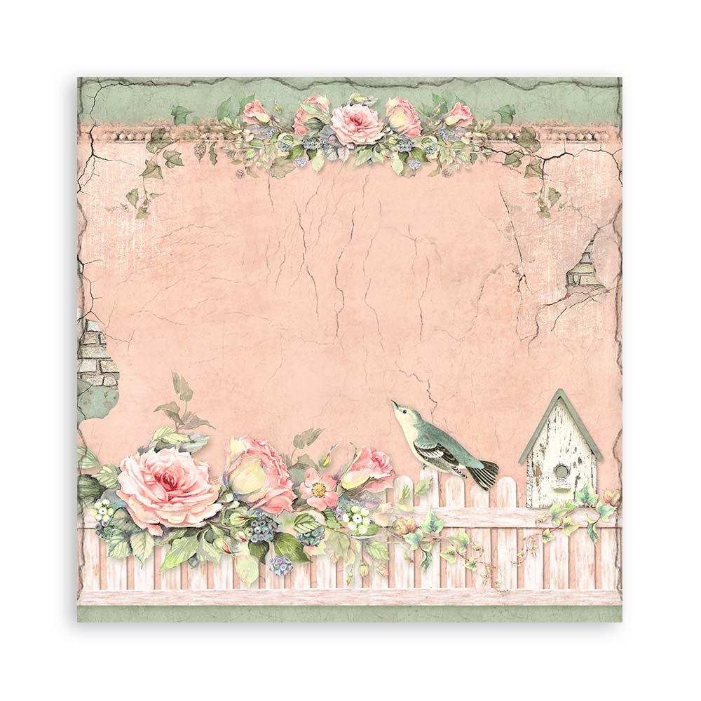 Bloc Scrapbooking 22 Hojas House of Roses Stamperia - Image 9