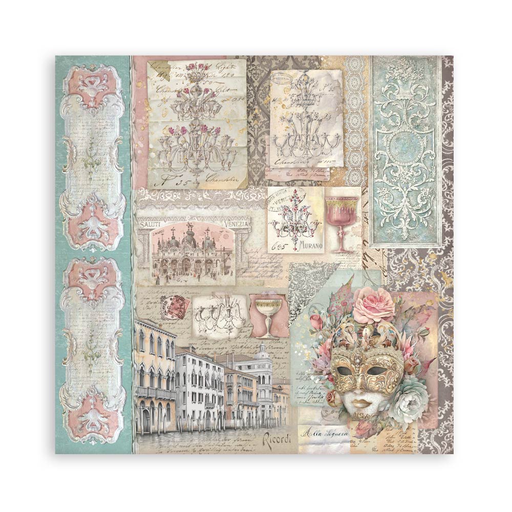 Bloc Scrapbooking 22 Hojas Venice City of Art Stamperia - Image 10