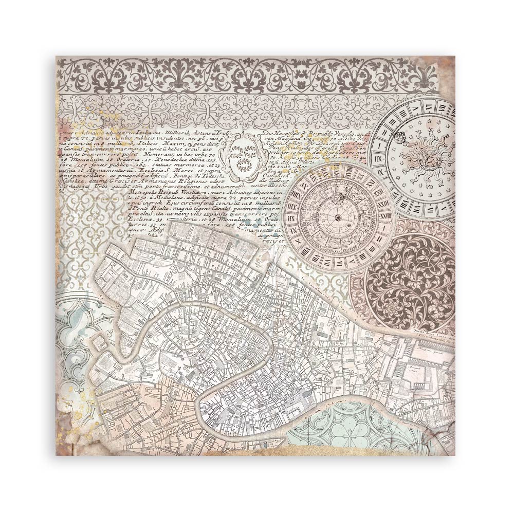 Bloc Scrapbooking 22 Hojas Venice City of Art Stamperia - Image 13