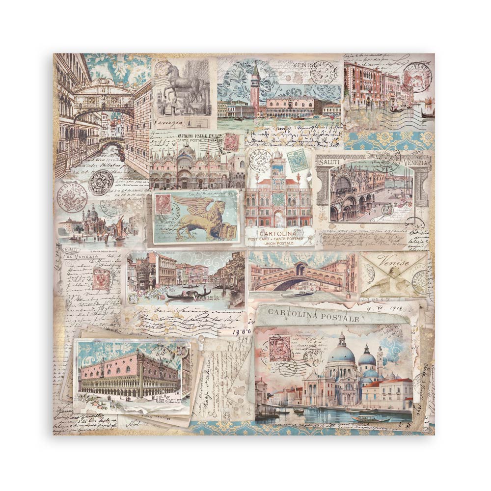 Bloc Scrapbooking 22 Hojas Venice City of Art Stamperia - Image 16