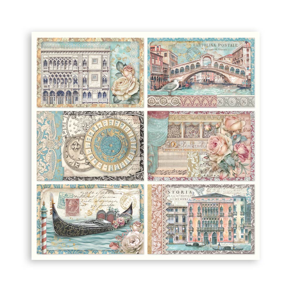 Bloc Scrapbooking 22 Hojas Venice City of Art Stamperia - Image 20
