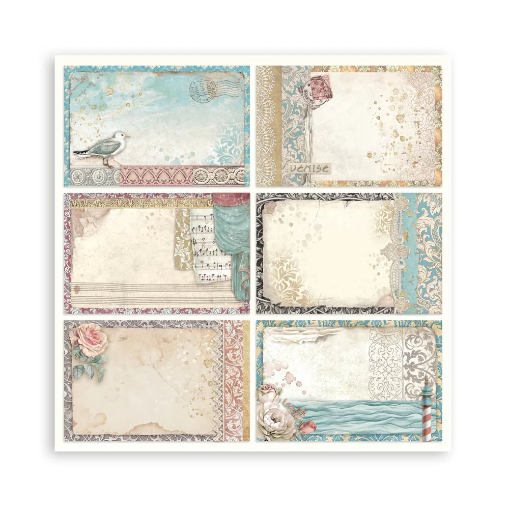 Bloc Scrapbooking 22 Hojas Venice City of Art Stamperia - Image 21
