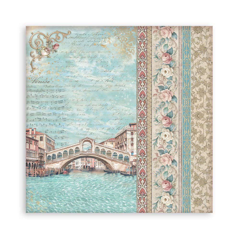 Bloc Scrapbooking 22 Hojas Venice City of Art Stamperia - Image 3