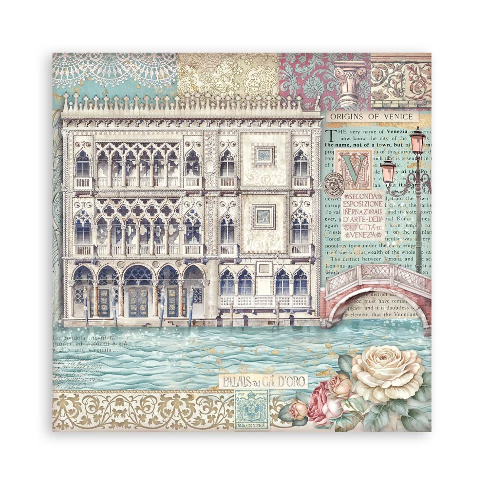 Bloc Scrapbooking 22 Hojas Venice City of Art Stamperia - Image 6