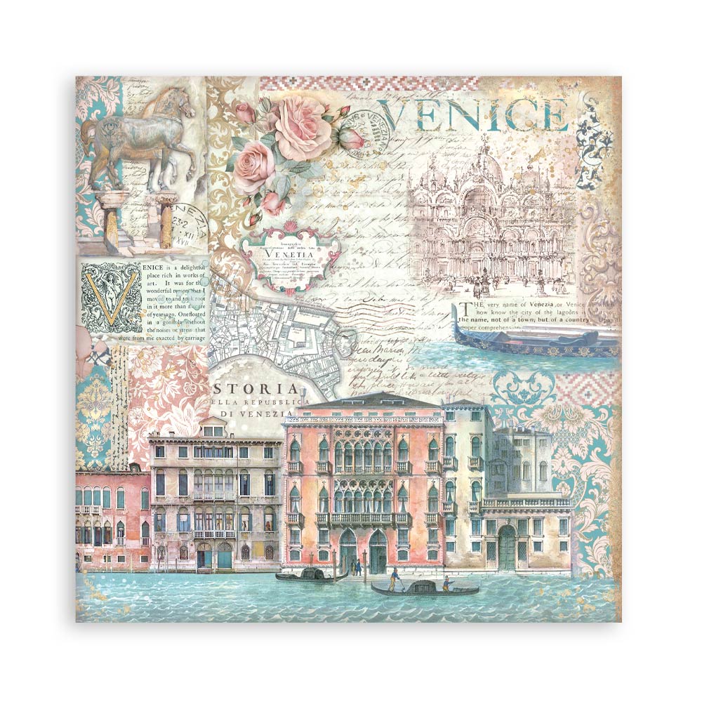 Bloc Scrapbooking 22 Hojas Venice City of Art Stamperia - Image 8