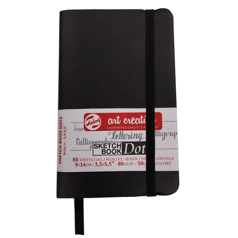 Bloc Sketchbook Negro 9x14 cm ART CREATION Puntos