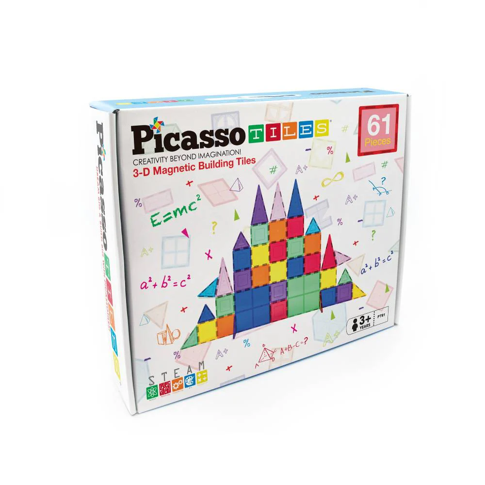Bloques Construcción Magnéticos 61 Piezas Picasso Tiles - Image 2