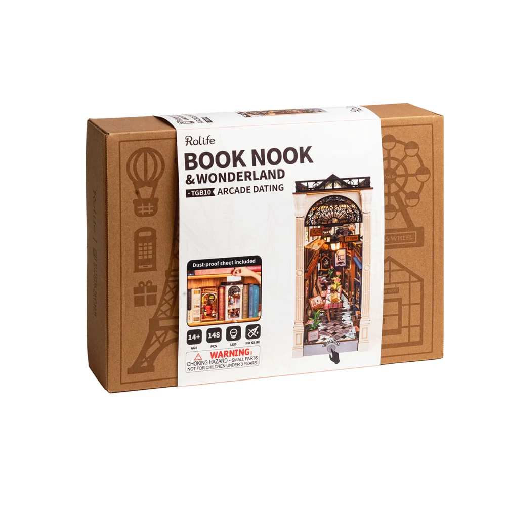 Book Nook Arcade Dating Robotime - Image 6