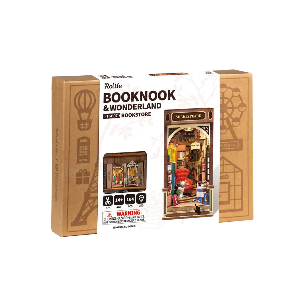 Book Nook Bookstore Robotime - Image 6
