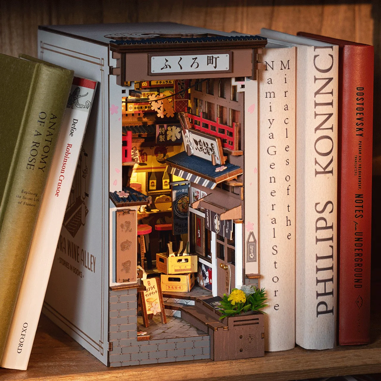 Book Nook Sakura Wine Alley Robotime - Image 3