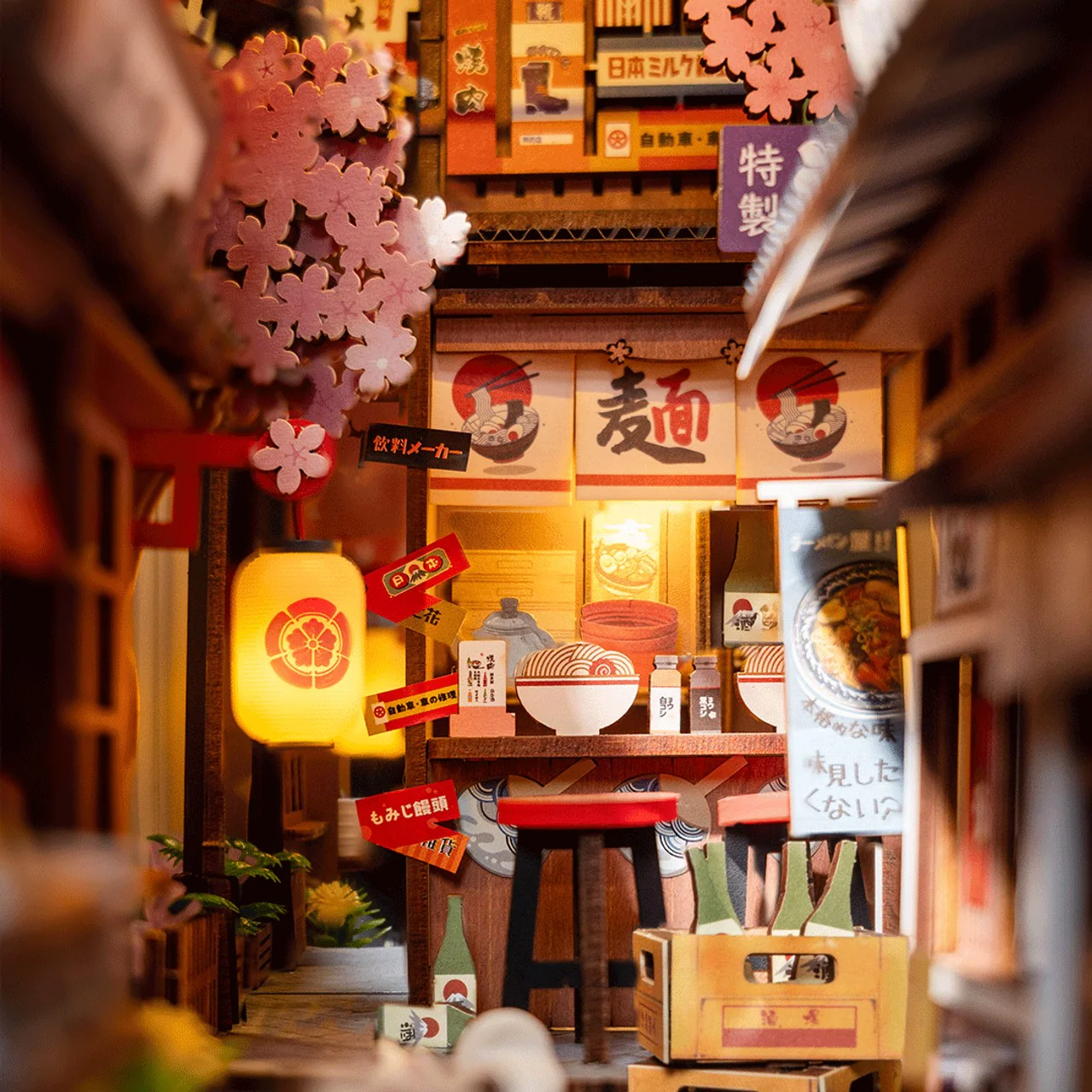 Book Nook Sakura Wine Alley Robotime - Image 4
