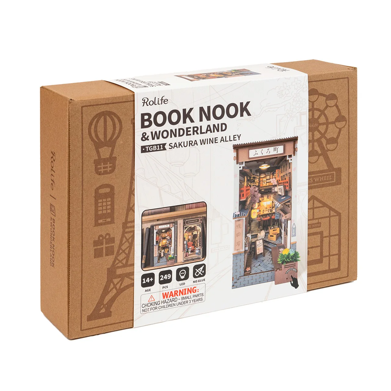 Book Nook Sakura Wine Alley Robotime - Image 5