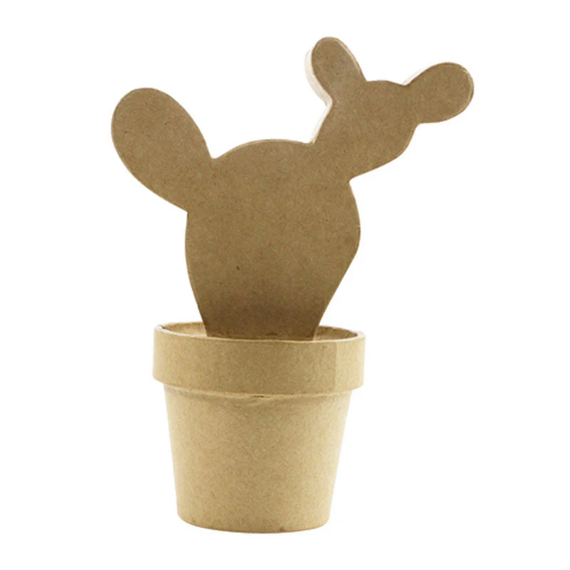 Cactus Del Oeste Pequeño de Cartón Décopatch