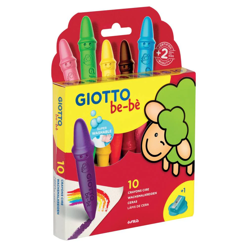 Caja 10 Ceras + Sacapuntas GIOTTO BE-BÈ - Image 2