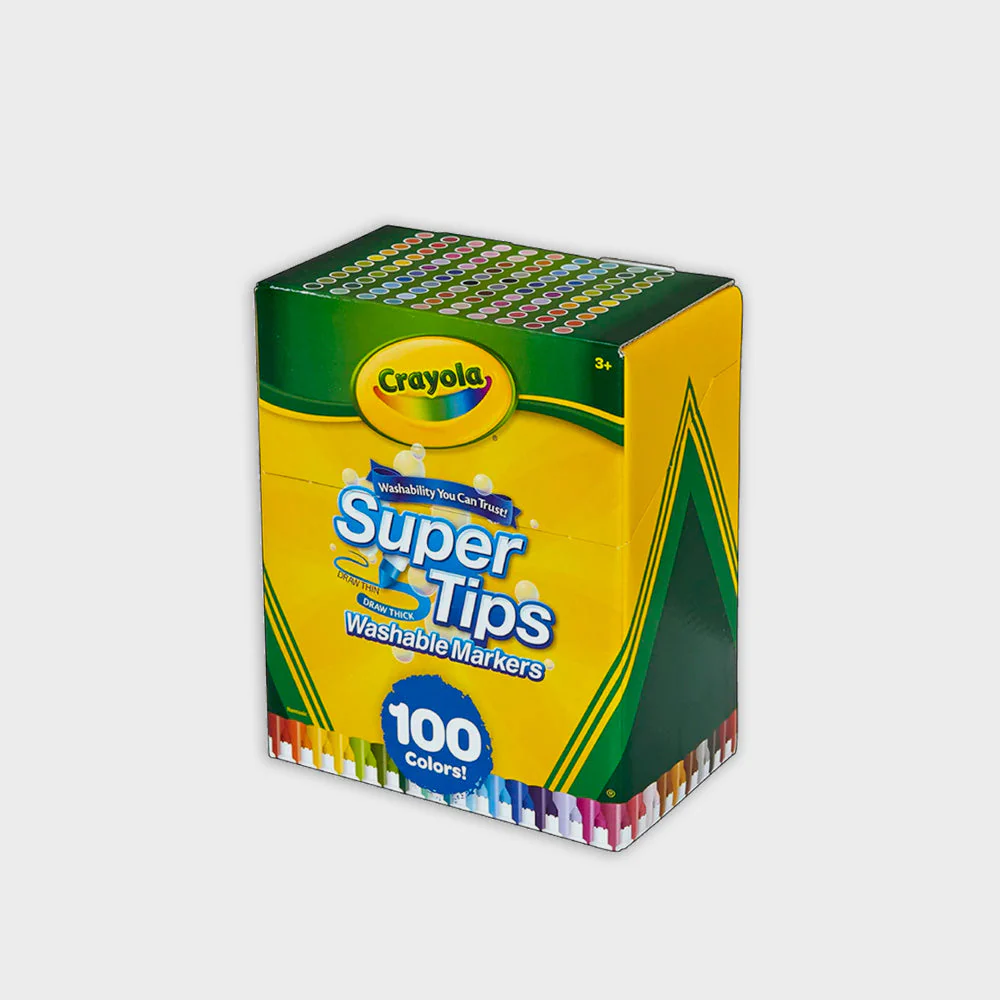 Caja 100 Rotuladores Super Tips Lavables Crayola - Image 2