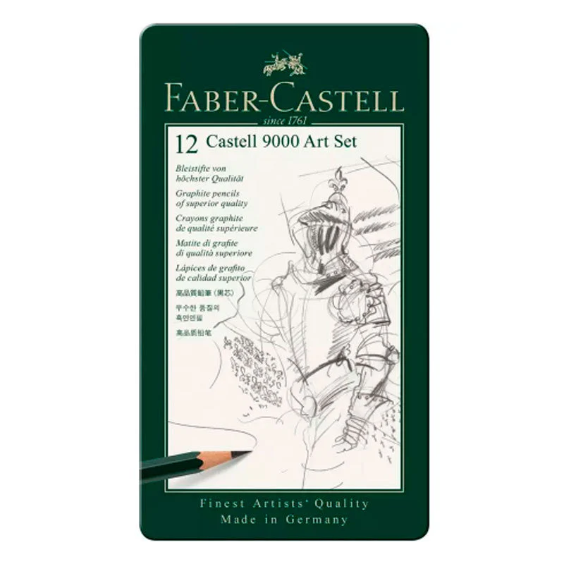 Caja 12 Lápices 8B-2H Castell 900 de Faber Castell - Image 2