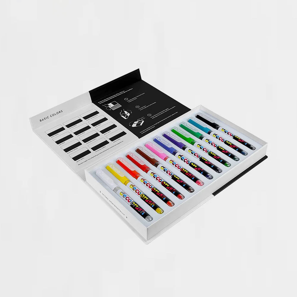 Caja 12 Rotuladores Básicos Pigment Decobrush Karin - Image 2