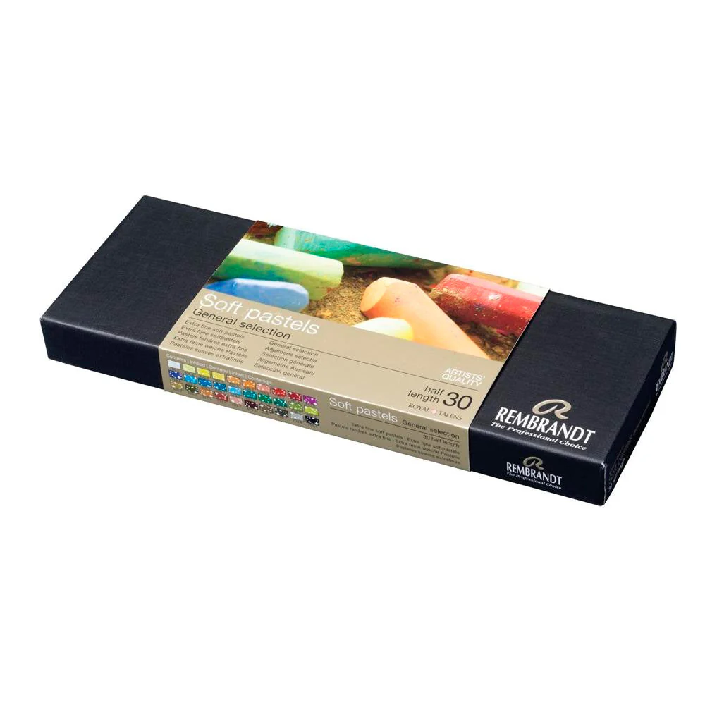 Caja 30 Ceras Pasteles Suaves Extrafinos Rembrandt - Image 2