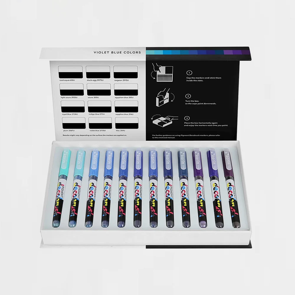 Caja 36 Rotuladores Pigment Decobrush Karin - Image 2