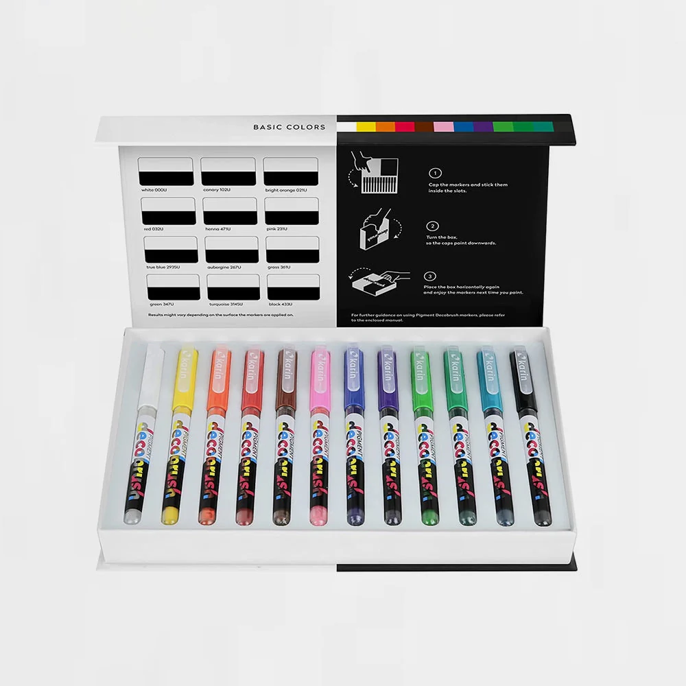 Caja 36 Rotuladores Pigment Decobrush Karin - Image 4