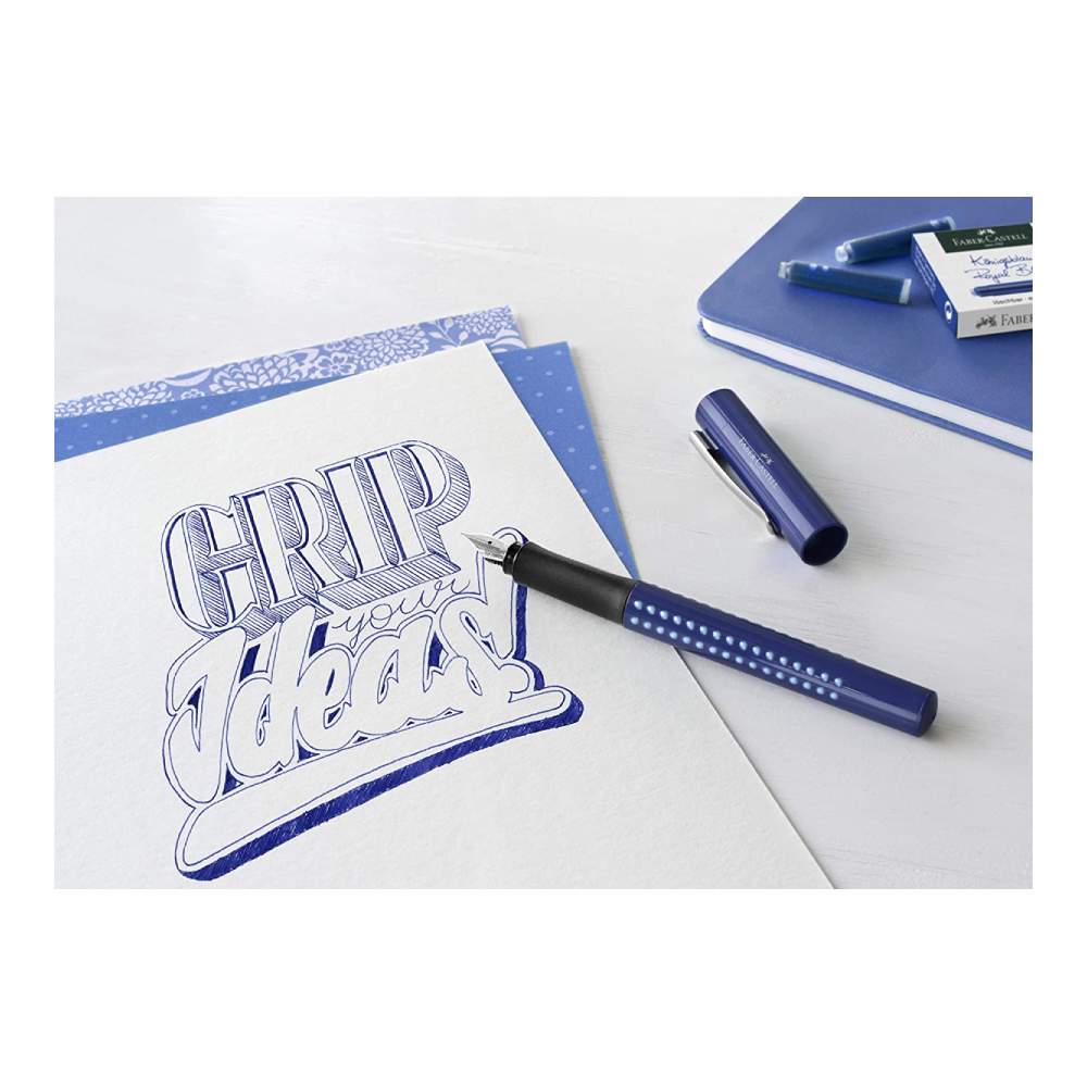 Caja 6 Cartuchos azul Faber-Castell - Image 3