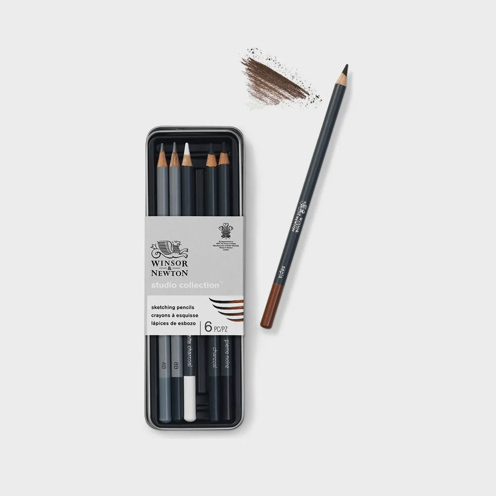 Caja 6 Lápices Esbozo Winsor & Newton - Image 2