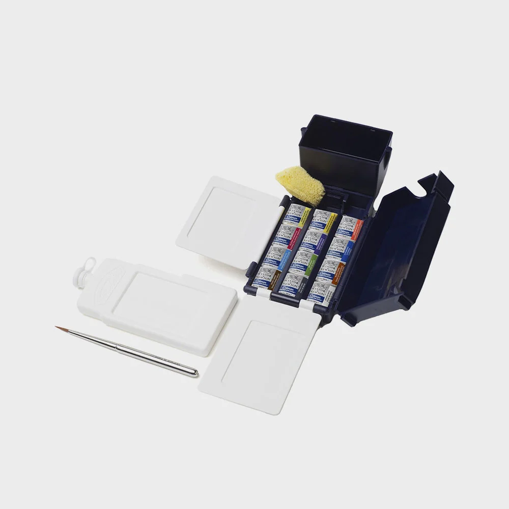 Caja Acuarela Viaje 12 Media Pastillas Cotman Winsor & Newton - Image 2