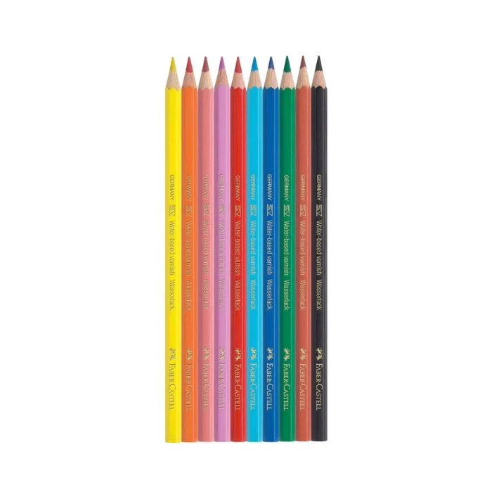 Caja Cartón 12 Lápices de Colores Serie Roja Faber Castell - Image 2