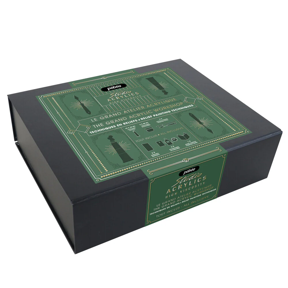 Caja Completa Técnicas de Relieve Pintura Acrílica Pebeo - Image 3