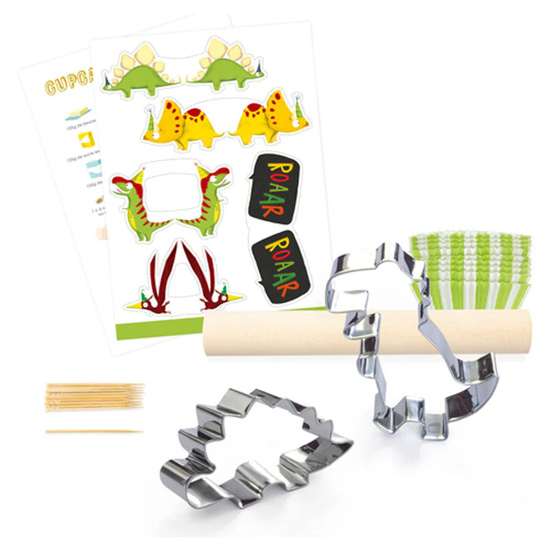 Caja Creativa Happy Cakes Recetas y Accesorios Dinosaurios Avenue Mandarine - Image 2