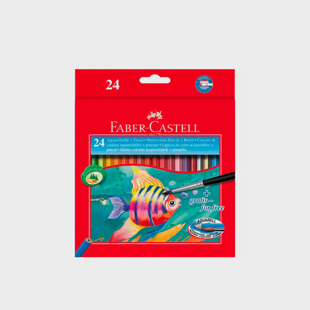 Caja de 24 Lápices Acuarelables Serie Roja Faber Castell - Image 2