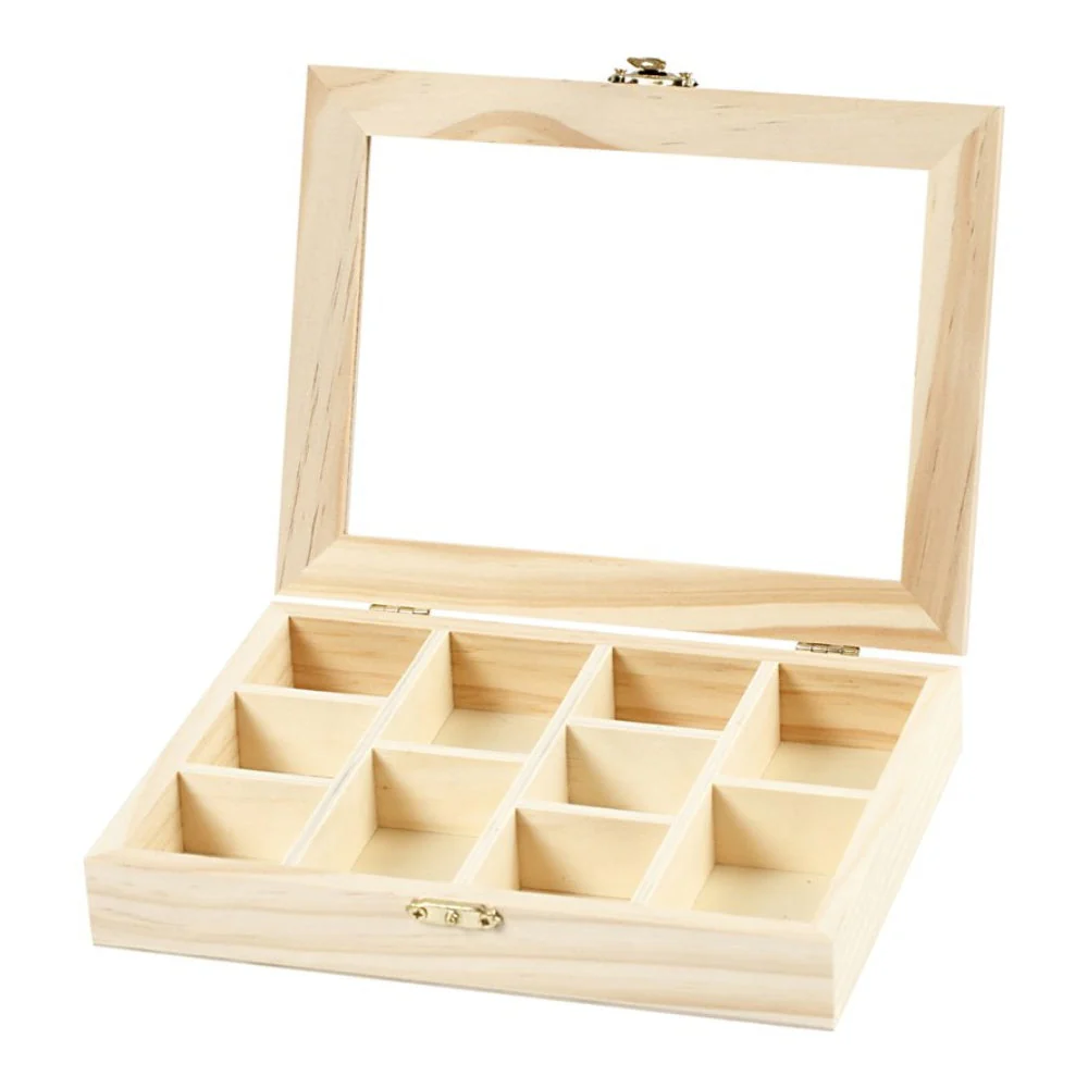 Caja de Madera con Tapa de Cristal - Image 4