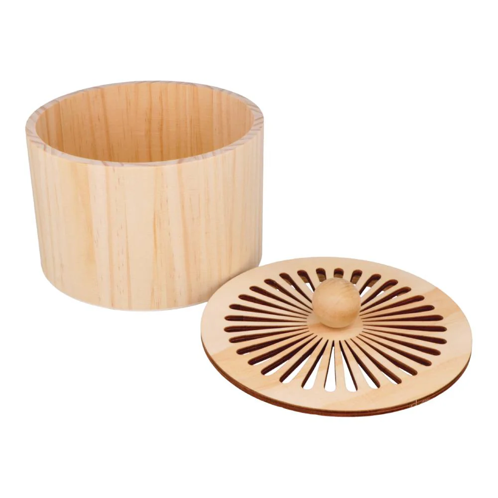 Caja Madera Redonda con Tapa Colección Boho Artemio - Image 2