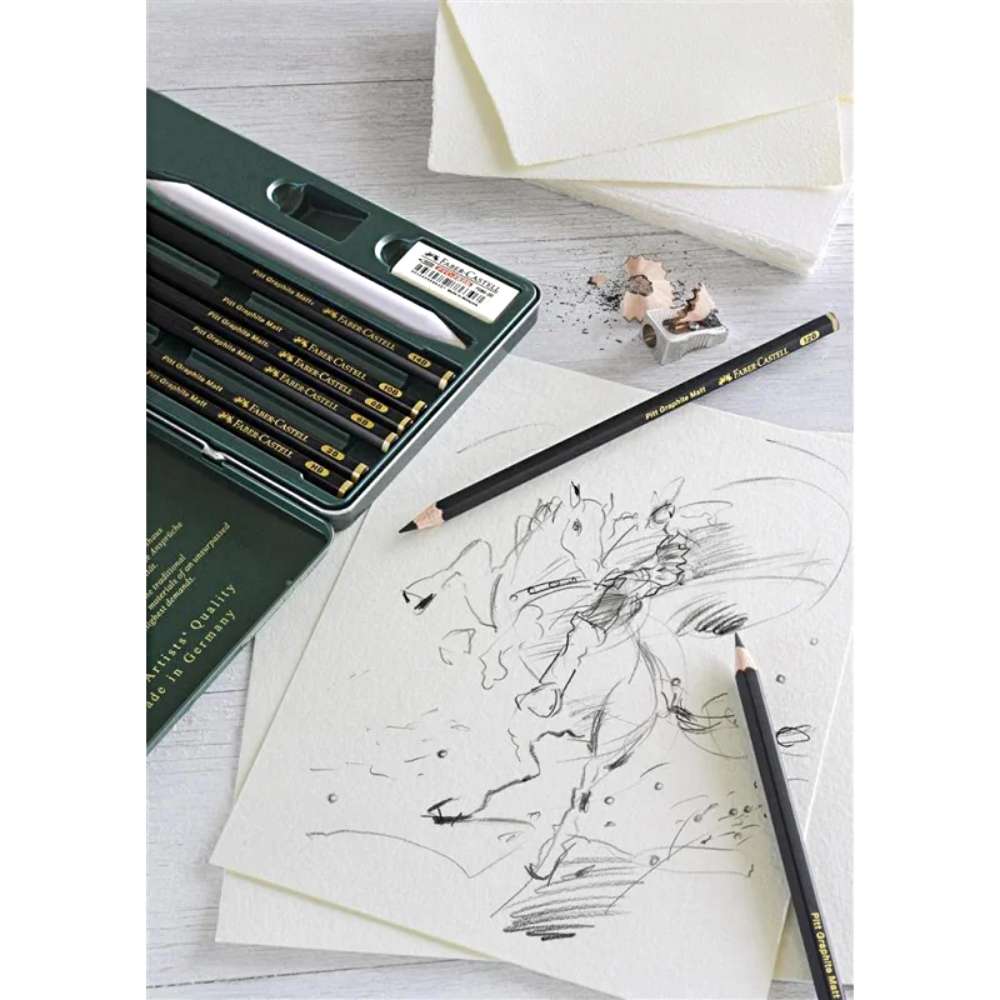 Caja Metal 16 Lápices Grafito 9000 Faber Castell - Image 4
