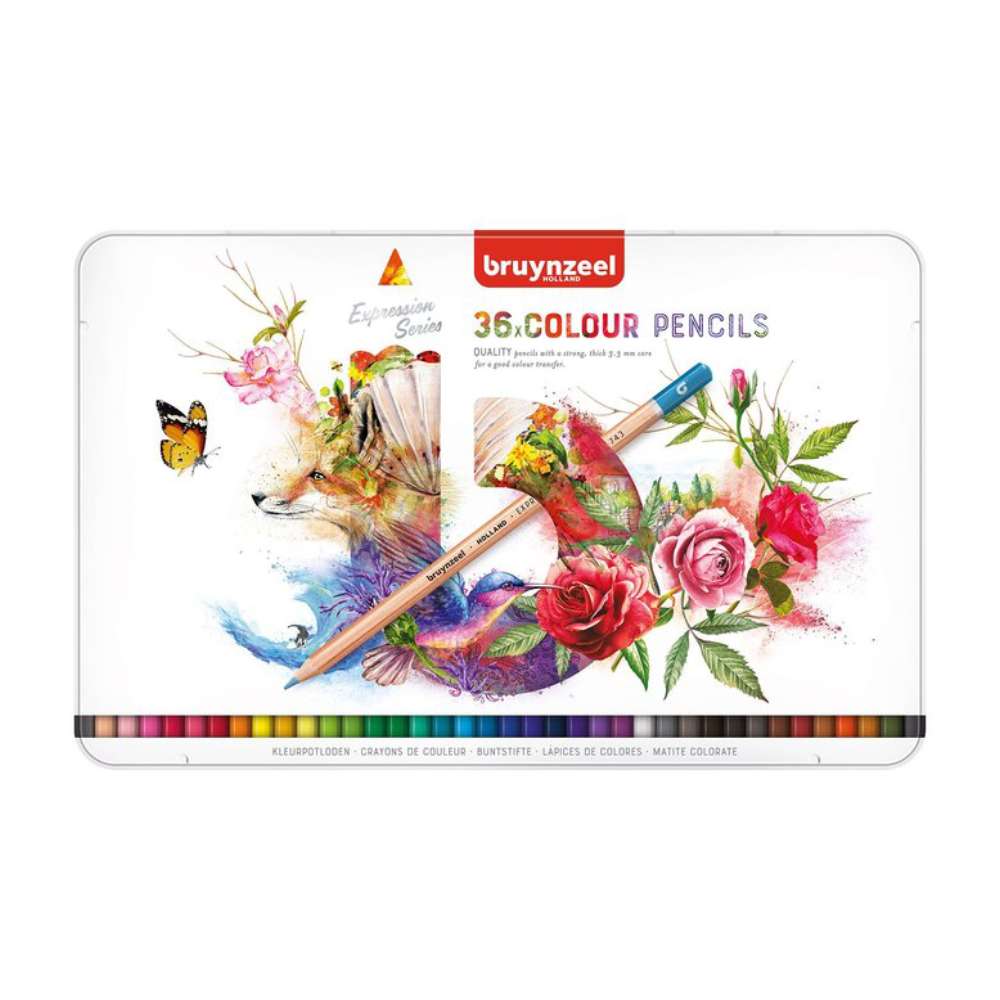 Caja Metal 36 Lápices de Colores Expression Color Bruynzeel - Image 3