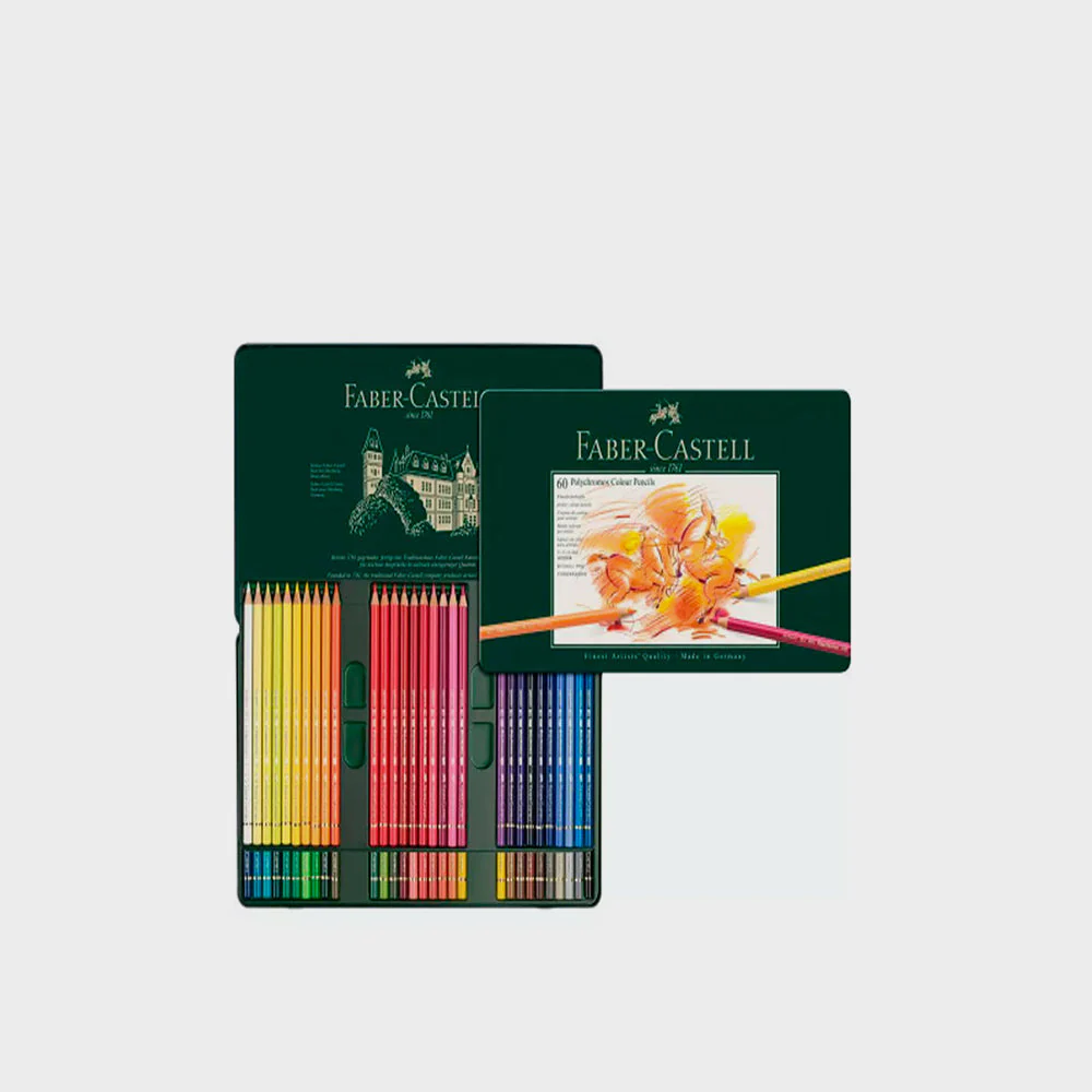 Caja Metal 60 Lápices Polychromo Faber Castell - Image 3