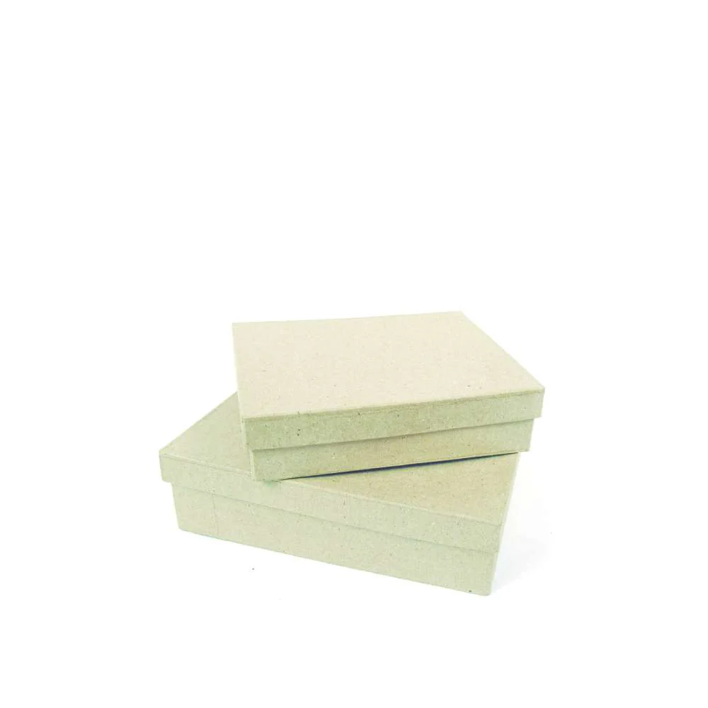 Caja Rectangular Pequeña Cartón Decopatch