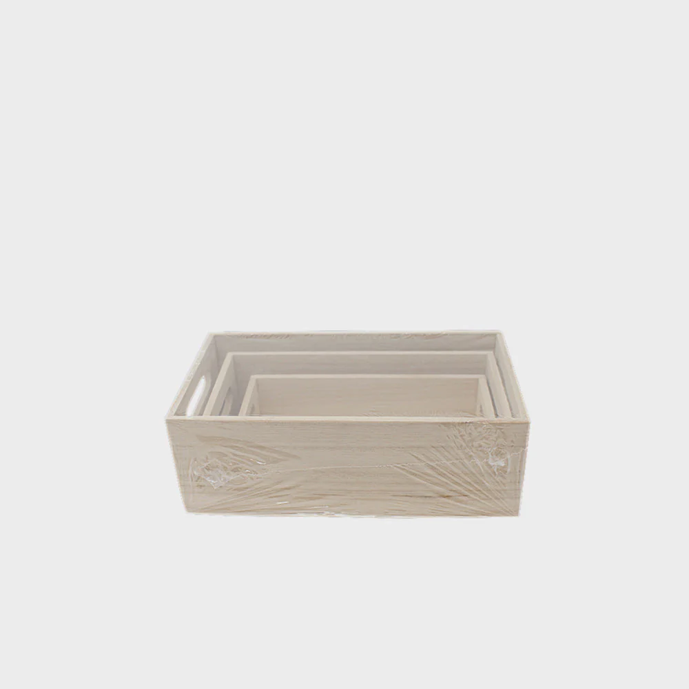 Cajas de Madera x3 Artemio