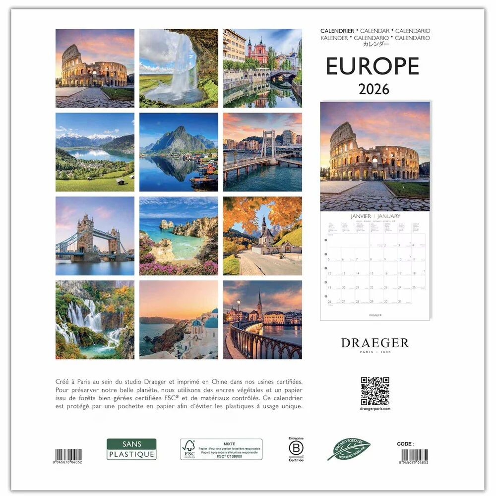 Calendario 2026 Grande Europa Draeger - Image 3