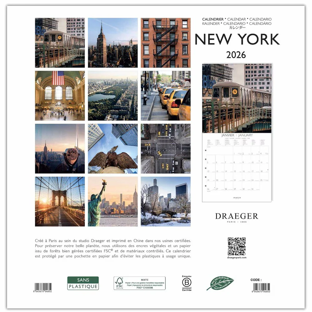 Calendario 2026 Grande New York Draeger - Image 3