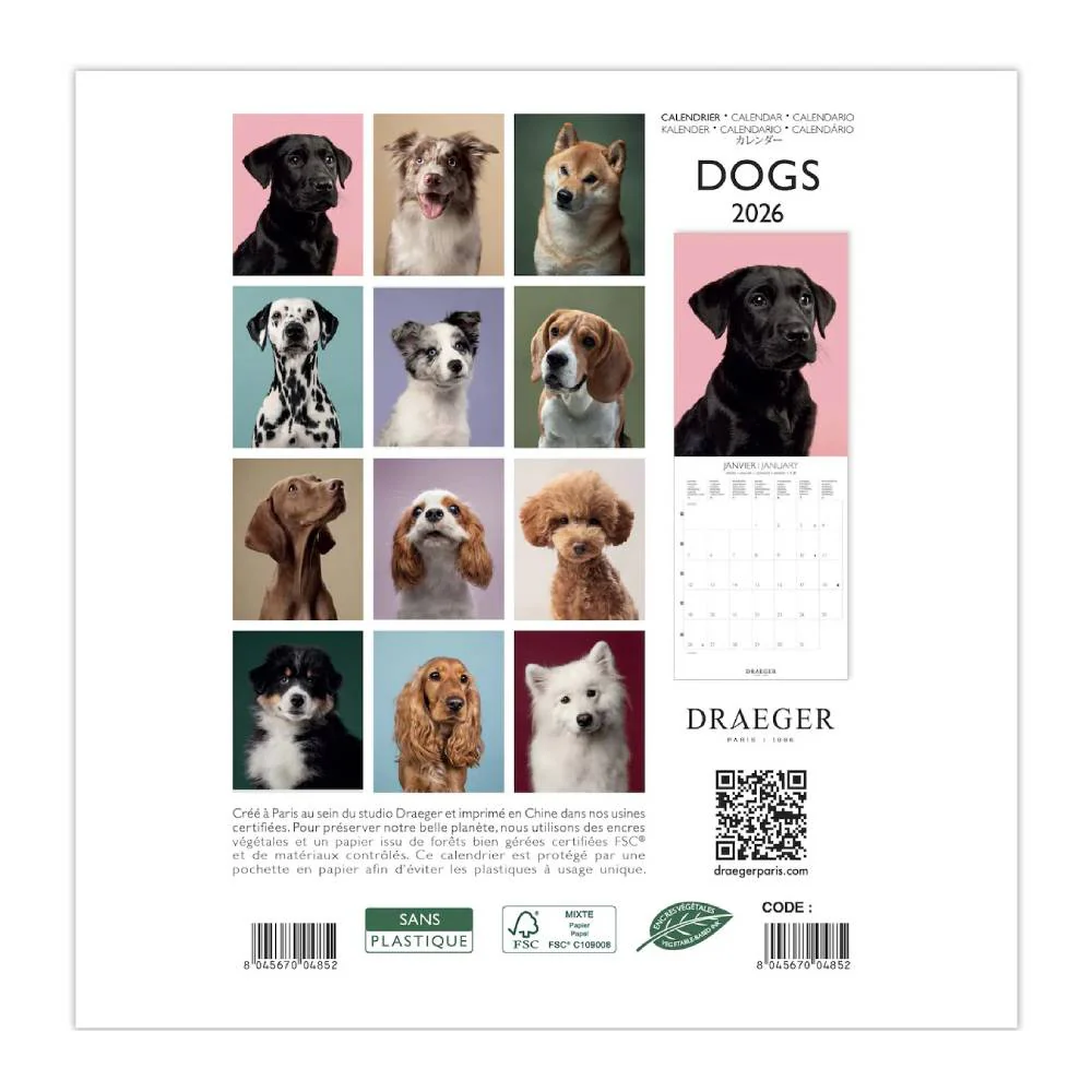Calendario 2026 Pequeño Perros Draeger - Image 3