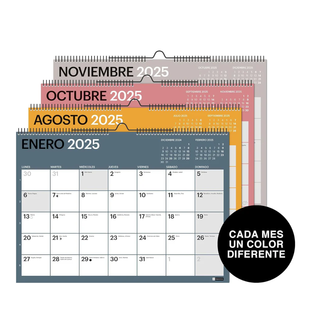Calendario A3 Pared 18 meses Chromat 2024-2025 - Image 2