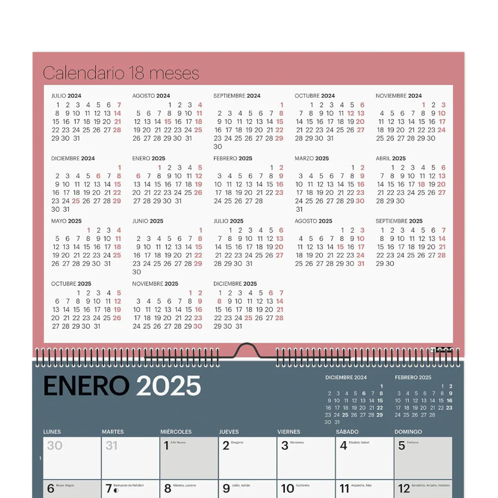 Calendario A3 Pared 18 meses Chromat 2024-2025 - Image 4
