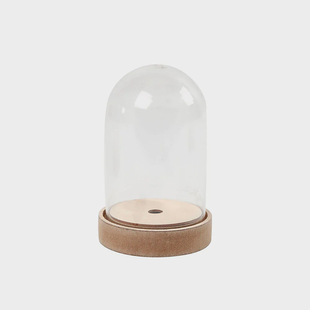 Campana de Plástico con Base de Madera 12,5cm