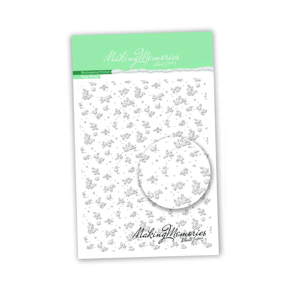 Carpeta Embossing Tiny Floral Alberto Juárez Basic Crea