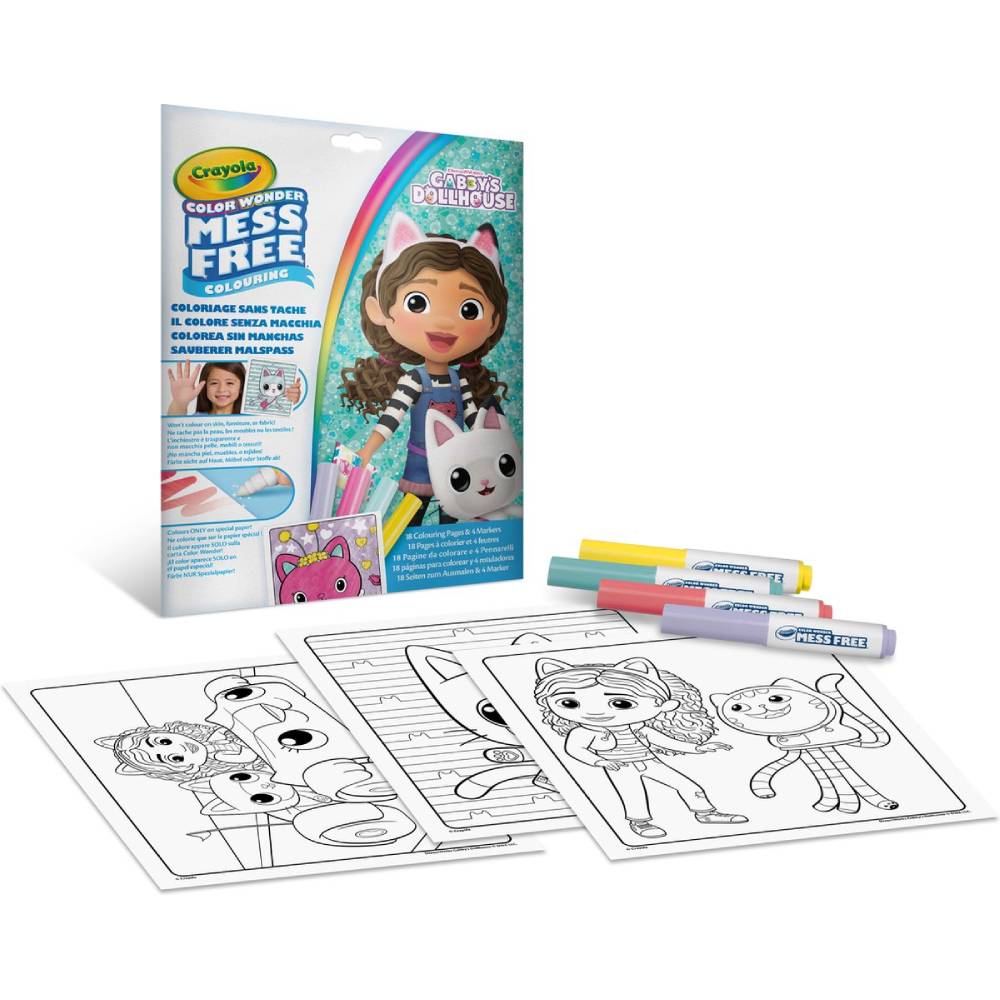 Colorea Sin Manchas Gabby's Dollhouse Crayola