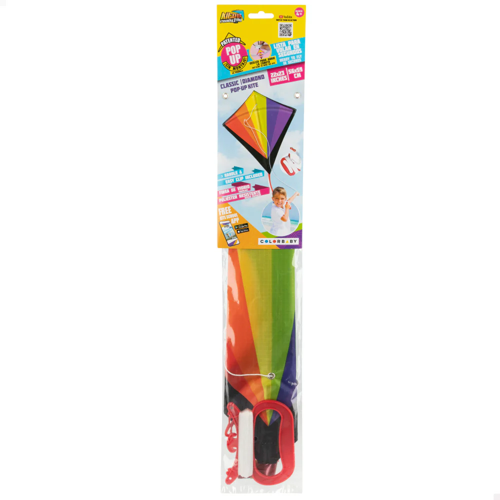 Cometa Clásica Infantil Arcoíris Colorbaby - Image 3