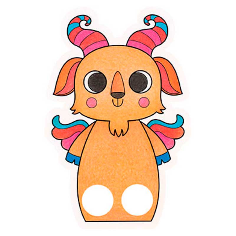 Cuaderno Colorear Animales Fantásticos Graffy Puppet - Image 3