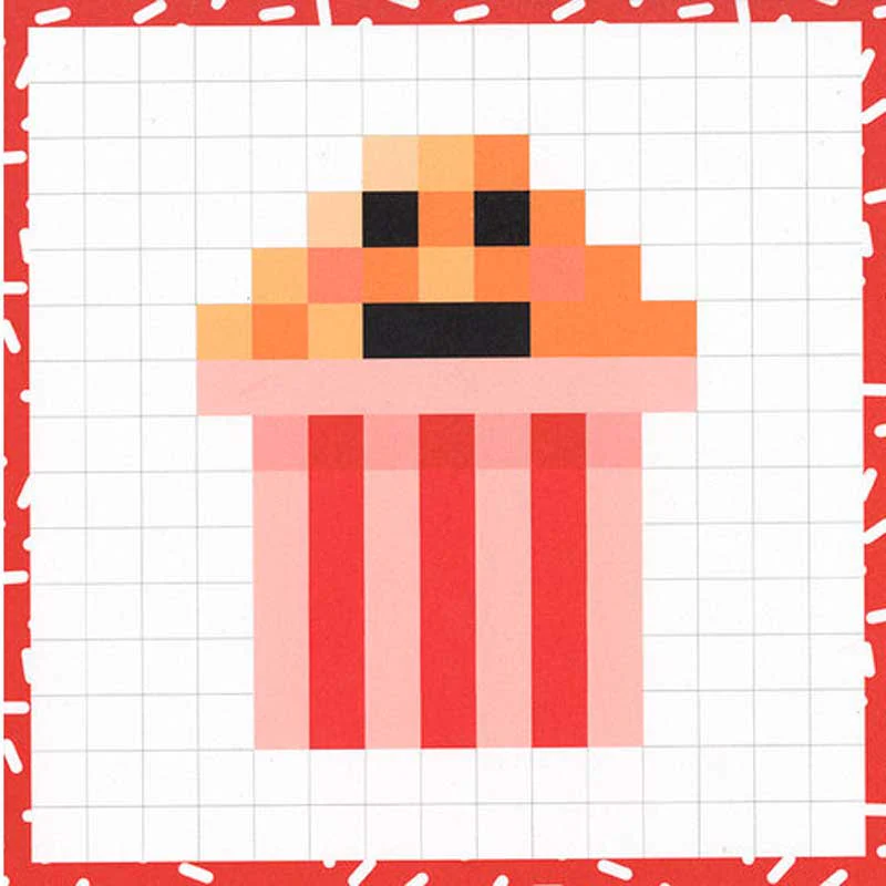 Cuaderno Colorear Graffy Pixel Dulces Kawai Avenue Mandarine - Image 3